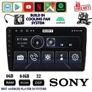 [6GB RAM+64GB ROM] SONY Style Android Player 9"10 inch Quad Core Car Multimedia MP5 Player Wifi