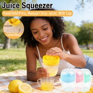 Manual Hand Portable Citrus Squeezer Plastic Fruit Press Juicer Cup Juicer Squeeze