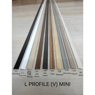 PVC MINI L PROFILE (V)  2700mm(9 feet) x 18mm x 4mm