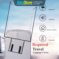 AiraStore Luggage Cover Protector Transparent PVC Usable Travel Suitcase Protector