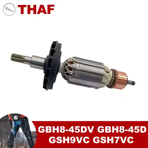 AC 220V 240V GBH8-45DV GBH8-45D Armature Rotor For BOSCH GSH 7 VC GSH 9 VC Hammer Drill Spare Parts 