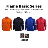 [PRE-ORDER] XXS TO 7XL JACKET FLAME RETARDANT COTTON RS DESIGN -ROYAL BLUE / NAVY BLUE / ORANGE / RE
