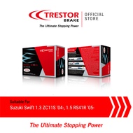 Trestor Rear Brake Shoes for Suzuki Swift 1.3 ZC11S '04-, 1.5 RS41R '05- (D9808B)