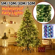 5/10/30/50M USB LED String Light Christmas Lights Twinkle String Copper Waterproof with Remote Garla