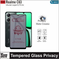 LAYAR Realme C63 C61 Anti-SPY Matte Ceramic Screen Protector