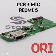 Original Xiaomi Redmi 5 CHARGER CONNECTOR + Original Xiaomi Redmi 5 PCB BOARD IC + IC