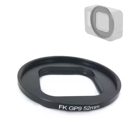52mm Lens Filter Adapter Ring for Black GoPro Hero 9 10 11 mini 12 13 Action Camera to add CPL Red Y