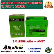 Aki Motor Vario 125/150 / Honda PCX /CBR 150/Supra GTR/Satria Fu/NEW NMAX Alkaline GTZ7s  aki Kering