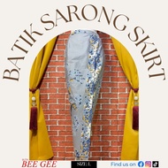 Batik Sarong Skirt (Size: L) [Nyonya Style & Ready Made] |Batik Jahit Siap| /Kebaya Nyonya/Skirt Bat