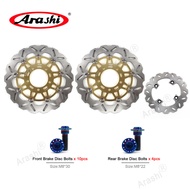 Arashi CNC Full Floating Front Rear Brake Disc Pad Set For KAWASAKI ZX6RR NINJA 600 2005 / ZX10R ZX-