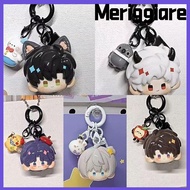 MERIGGIARE Love and Deepspace Keychain, Resin Cartoon Q-Version Pendant Keyring, Cute Aster Zayne Pe