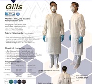 ชุด ppe isolation gown ชุดพีพีอีชุดป้องกันใช้ซ้ำได้