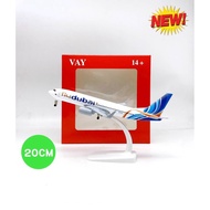 Commercial Aircraft Model 20cm. It Is Steel. With Wheels And Stand fly dubai Air