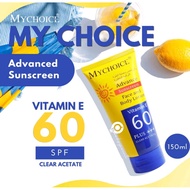 MY CHOICE SUNBLOCK SPF PA+++ CLEAR ACETATE 150ML Sunblock Face Sun Screen
