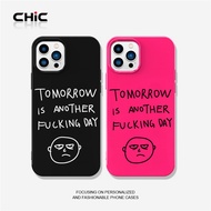 Serasi dengan iphone 16 Pro Max Casing Esok adalah hari lain yang mengganggu 15 14 11 12 pro xr xs M