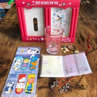 Snoopy 史努比 合售 磁鐵書籤 時鐘相框 鑰匙圈 便條紙 相連掛飾 玻璃杯