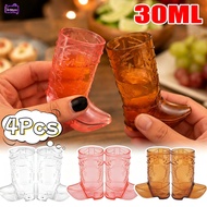 30ml Mini Boot Shaped Shot Cups Cowboy Style Themed Plastic Drinking Vessel Ambience Decor Cup for H