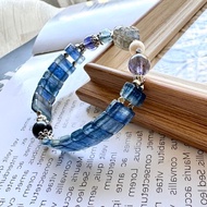 皇家藍 精品藍晶石手排 紫光拉長石貔貅 海水藍寶 雙色堇青石