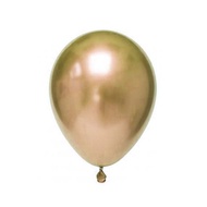 bkmt tebal balon latex 2.8g tebal karet warna metalic chrome 12 inch - gold