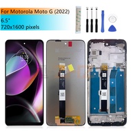 100% Tested 6.5" For Motorola Moto G 5G 2022 LCD with frame Touch Screen Digitizer Assembly For Moto
