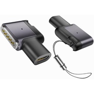 100W PD Type-C Magnetic 3-Port Charging Adapter, Magnetic Fast Charging Converter, Compatible with M