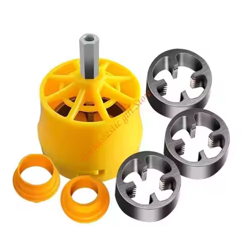 7Pcs PVC Pipe Threader With 3/4 1inch Dies Pipe Threading Tool PVC RXJB