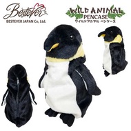預購 日本品牌 BESTEVER Wild Animal Pencil Case Emperor Penguin 皇帝企鵝 / 小帝企鵝 毛絨公仔 / 筆袋  / 收納袋