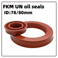 Hydraulic oil seal fluorine rubber UN78/80x90/95/100/104/105x6/7/8/9/10/12/15Y ring 78x104x10 80x90x