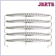 JKRTK ที่วางหม้อทอด Air Fryer สแตนเลสถาดบาร์บีคิวอุปกรณ์หม้อทอด Air Fryer อเนกประสงค์สามารถใช้ย่างแบบซ้อนได้สำหรับหม้ออบ