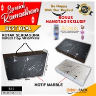 Marble Gift Box - Prayer Rug Hijab Packaging Box - Gift - Size 36x20.5x6.5 cm - B10