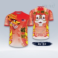 2026 New Year Chinese Lion Dance Dragon Dance Lion T-shirt Lion Dance T-shirt Loose Comfortable Shor