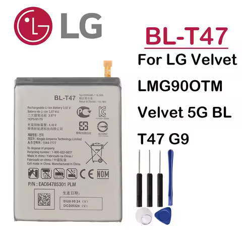 Original Battery For LG BL-T47 For LG Velvet LMG90OTM Velvet 5G BLT47 G9 Replacement Battery