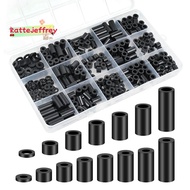 Nylon Spacers, Plastic Spacers Washers Assortment Set 345 Pcs Electrical Outlet Screw Spacers, M3  B