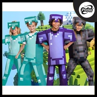 【Ready Stock🇲🇾】Minecraft Ender Dragon Boy Halloween Full Ender Dragon Boy Halloween Full Costume 我的世