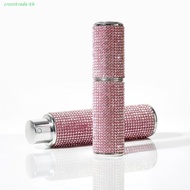 CROSSTRADE Rotary Type Spray Bottle, Reusable Refillable 8ml Perfume Bottle, Practical Rhinestones P