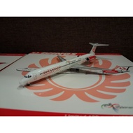 1/400 Scale McDonnell Douglas MD-82 Wings White PK-WIL (JC Wings - Airshop Diecast Jakarta) aircraft