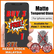 [Buy 3 FREE 1] Anti Blue Matte Tempered Glass phone 13 Pro Max 12 11 X XS Max XR 7 Plus 8 SE Screen 