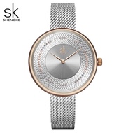 [Aishang watch industry]ผู้หญิงนาฬิกา SK แบรนด์หรูผู้หญิงที่เรียบง่ายนาฬิกาแฟชั่นสร้อยข้อมือเงินสุภาพสตรีนาฬิกาสแตนเลสนาฬิกา Relógio Feminino