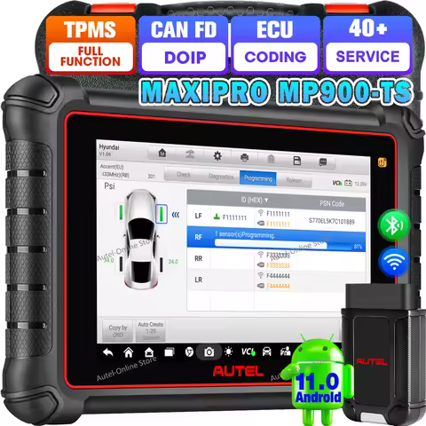 Autel MaxiPRO MP900TS MP900 TS TPMS Diagnostic Scanner Bidirectional Scan Tool ECU Coding 40+Service