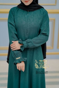 GAMIS HERMOSA MOTIF BISCUIT WARNA HIJAU BOTOL GAMIS HERMOSA WARNA HIJAU TUA GAMIS WRNA HIJAU TUA MUR