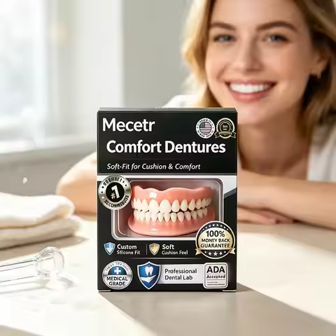 Soft Silicone Snap On Dentures Set Upper And Lower False Teeth Veneers Comfort Temporary Smile Cover