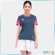 Áo Cầu Lông Nữ Bulbal SS24 BAW24021 Màu Xanh Nhớt -  Áo Thể Thao Tạo Dấu Ấn Riêng Trên Mỗi Trẫn Đấu