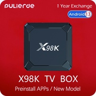 【Pre-install Apps】New X98K 4GB 32GB Android Box RK3528  Android 13.0 TV 8K 2.4G/5G Dual frequency WiFi6 Bluetooth5.0 100M  Lan PULIERDE IPTV Malaysia Smart Set Top Box for TV