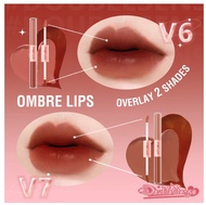 [BPOM] PINKFLASH 2IN1 Dual Ended Lipstick DoubleSense Velvet Matte Ombre 2 Warna Misty Lip Tint Lips