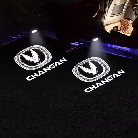 For Changan Led Emblem Car Door Light Luces Ghost Shadow Projector Car Decoration CS15 CS75 CS95 EAD