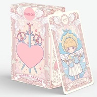 Ready Stock [Original] Heaven and Earth Cover 12 * 7cm Soft Mystery Pink Tarot English Board Game Ca