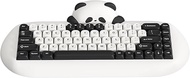 YUNZII C68 Panda Wireless Mechanical Gaming Keyboard, 68 Keys Cute Keyboard with PBT Keycaps, RGB Ba