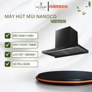 Máy hút mùi Nanoco NRH702B Lực hút 1280 m3/h Tấm lọc 2 lớp ngăn mỡ - BNK