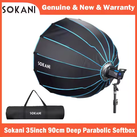 Sokani Deep Octagon Softbox 90CM with Grid for Sokani X100 Colbor CL60 Amaran 300c 200XS 60X S Godox