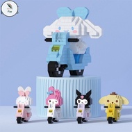 KS Building Blocks Kuromi Cartoon Doll Cinnamon Dog Building Block for Kids Small Particle Ornaments
